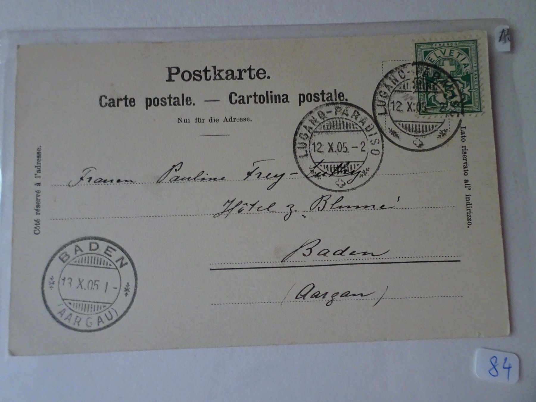 Cartoline postali: AK Lago di Lugano Melide e Monte Salvatore – Usato da Schönenwerd venduto da schnitzunddrunter 1