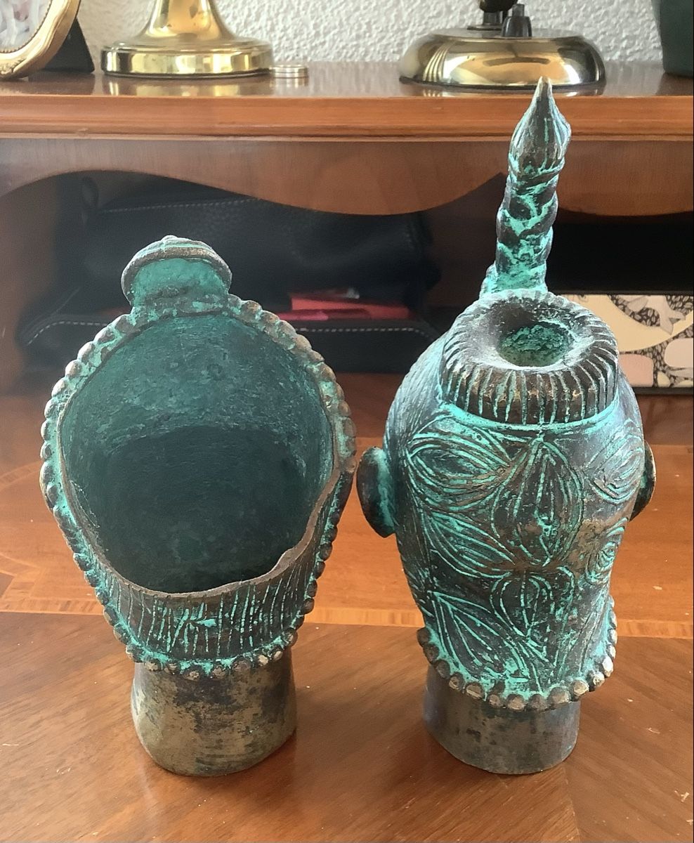 Skulpturen & Statuen: African tribal royal Heads – Gebraucht aus Zug von natiak01 3