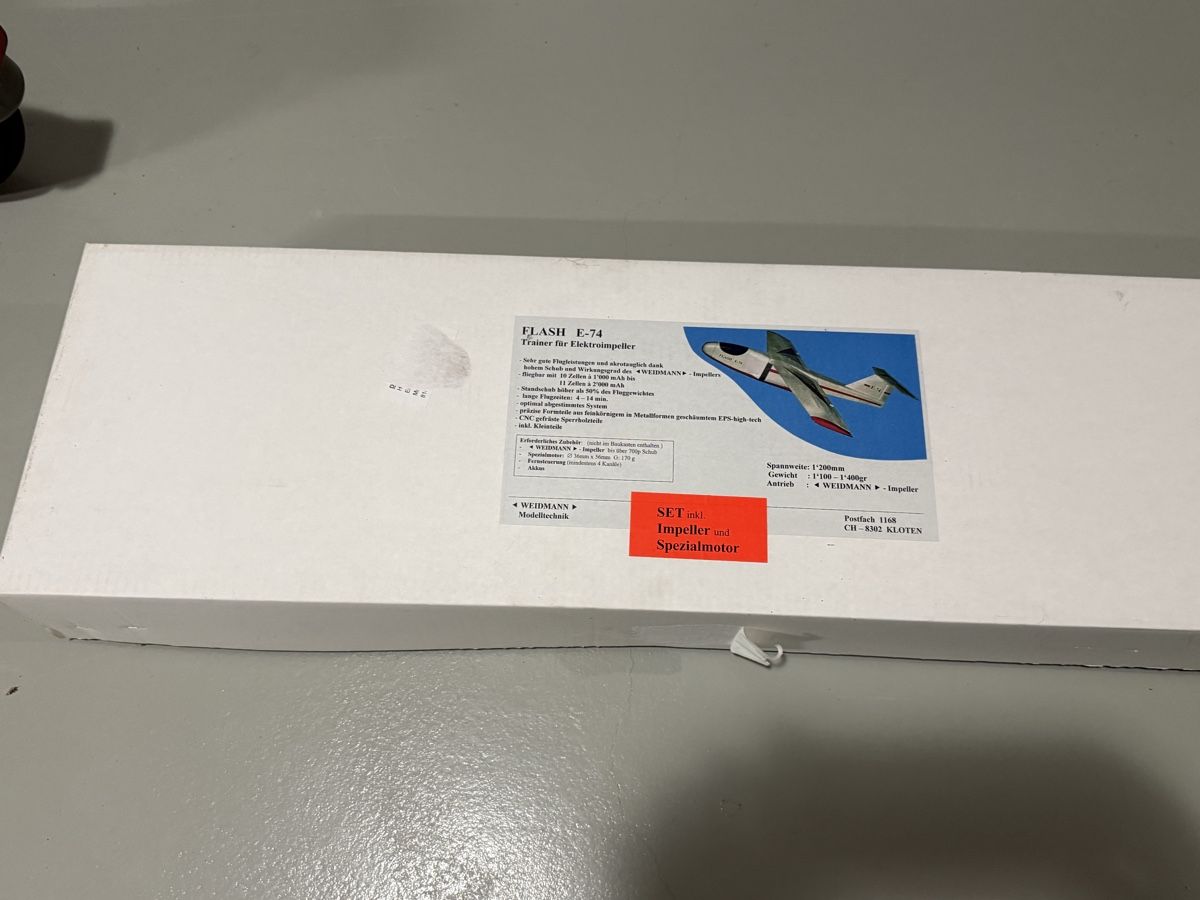 RC Modellbau: Flash  E74 Impellerjet – Neu und originalverpackt aus Koppigen von Ktiger0