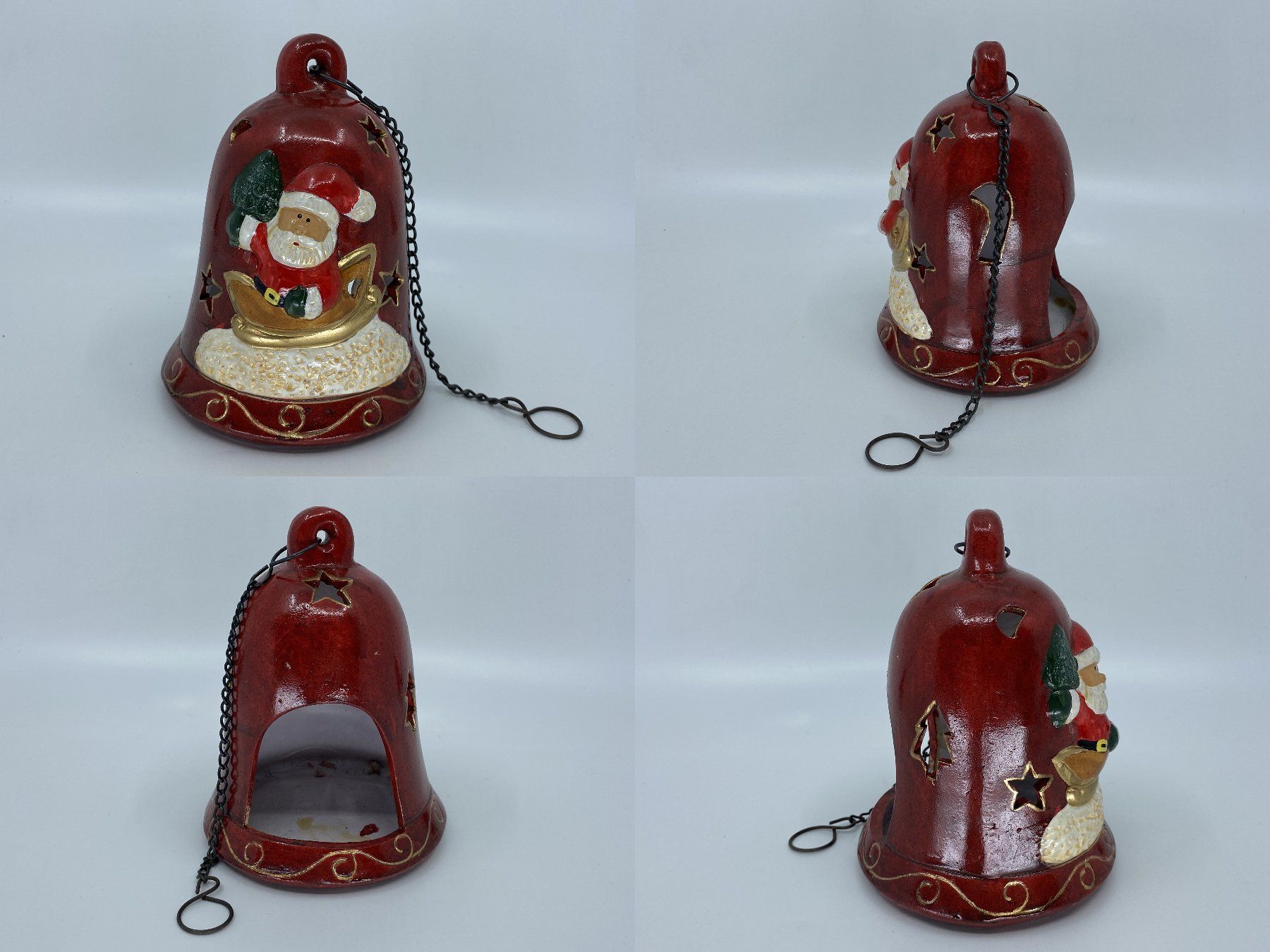 Tutte le decorazioni: Tolle Weihnachts Windlicht Glocke - ca. 14cm – Usato da Langwiesen venduto da rtWebshop 1