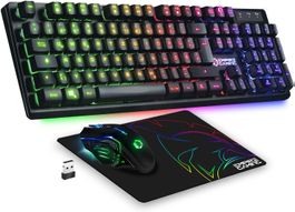 GAMING Armor RF800 Wireless Wiederaufladbare Tastatur Maus