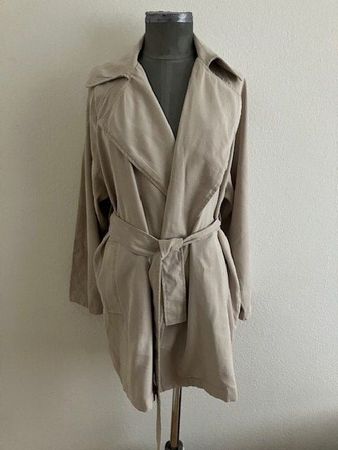 Trench-coat beige Mango, taille S, mi-saison 🍂