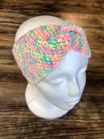 NEU Handgestricktes Stirnband mit Twist vorne