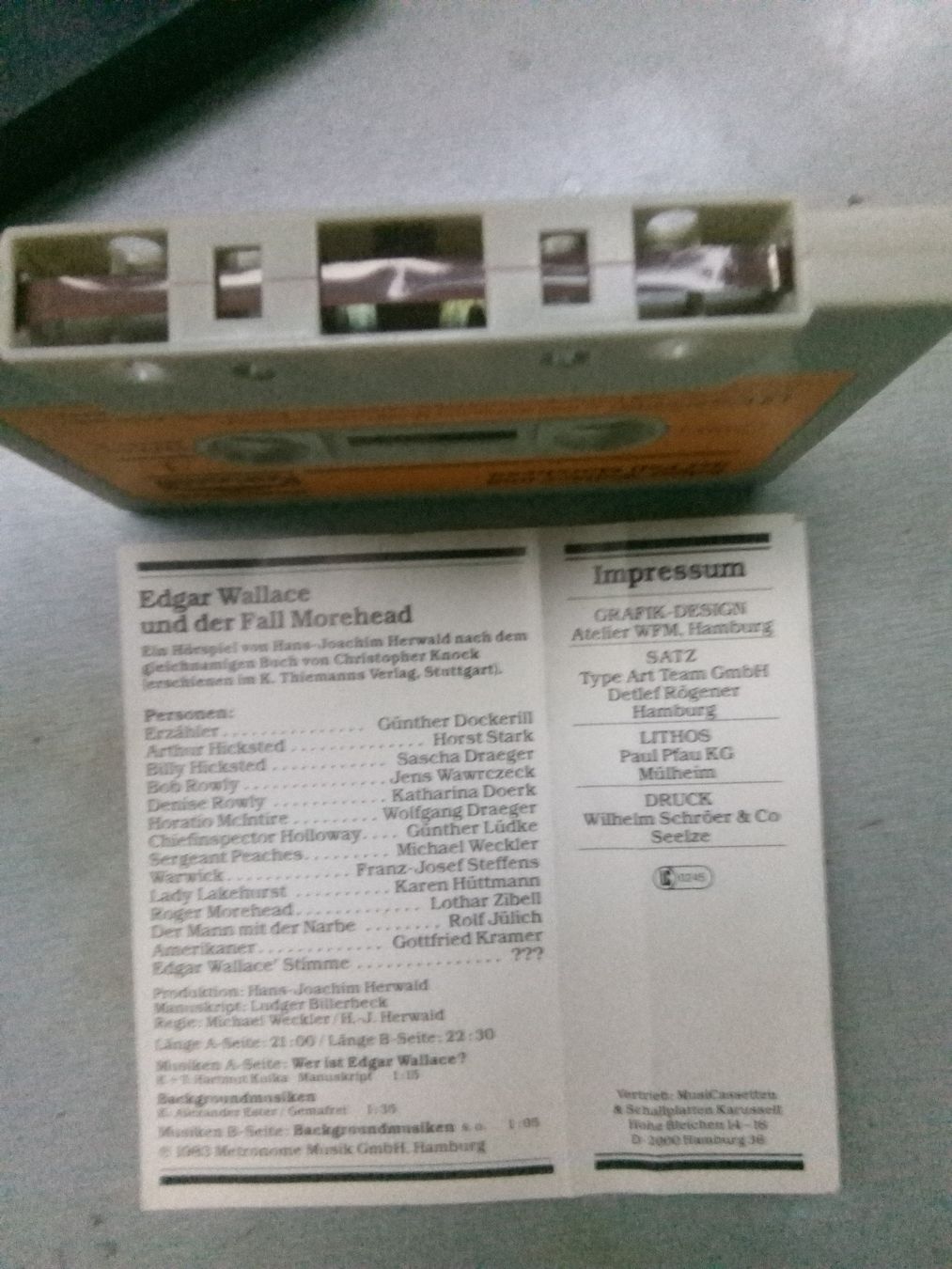 Musicassette: Edgar Wallace & der Fall Morehead - Sieben suchen in Soho – Usato da St.Galllen venduto da elkaphone 2