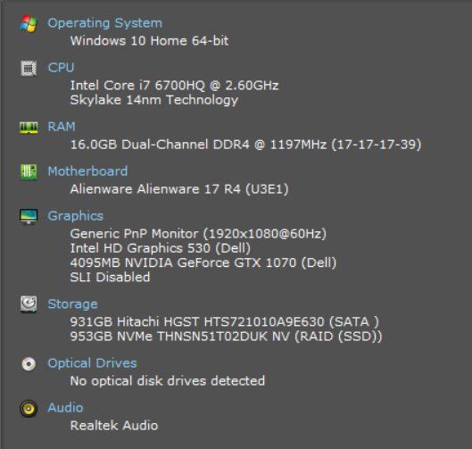 Alienware Notebooks: Alienware 17 R4 Gaming Laptop – Gebraucht aus Zug von  4