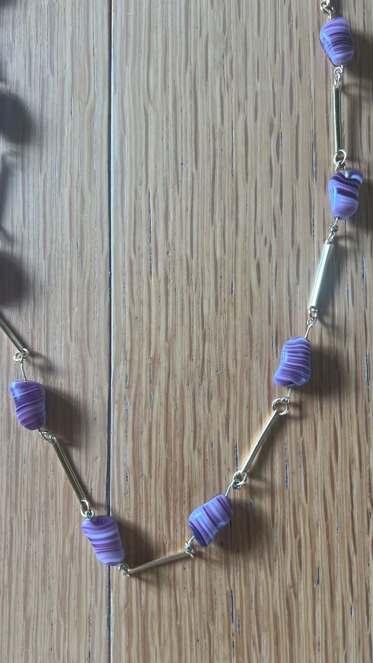 Catenine: Halskette Lila Goldfarben – Usato da Schübelbach venduto da Dolly990_2 1