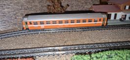 Minitrix Spur N SBB 4 Achs Personenwagen 2. Klasse orange