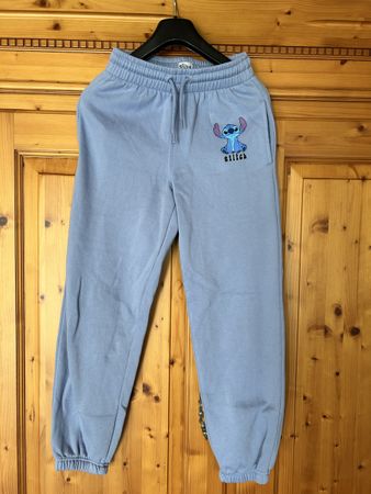 STITCH JOGGINGHOSE / TRAINERHOSE - GRÖSSE 2XS - HELLBLAU  AN