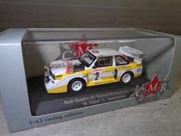 CMR 1:43 Classic Car Rallye Audi Quattro S1 Monte Carlo 1986