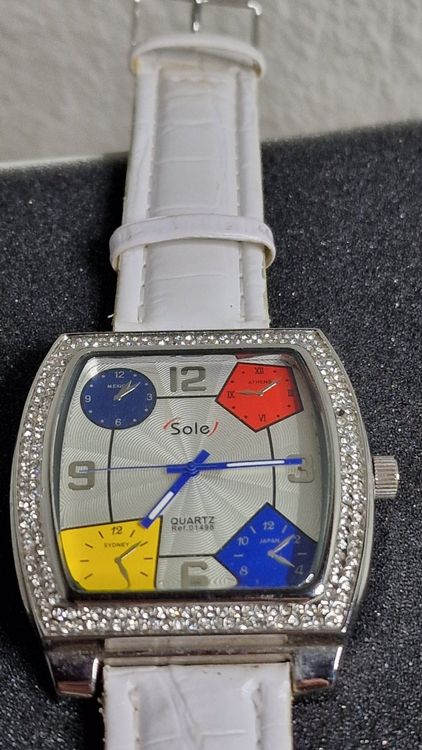 Schöne Damen Uhr Quartz ref.01498 Sole 50mm x 60mm Kaufen auf Ricardo