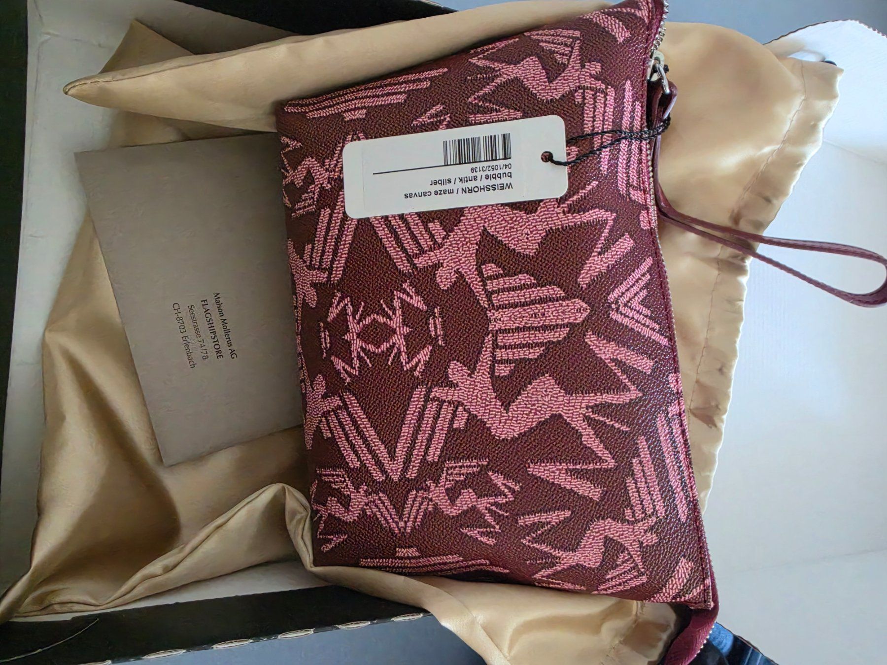 Maison Mollerus Kosmetikkoffer: WEISSHORN/Necessaire maze bubble/antik – Neu und originalverpackt aus Gränichen von Namchii