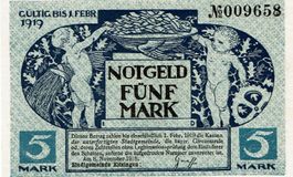 Kitzingen 5 Mark 08.11.1918 VZ+-VZ++