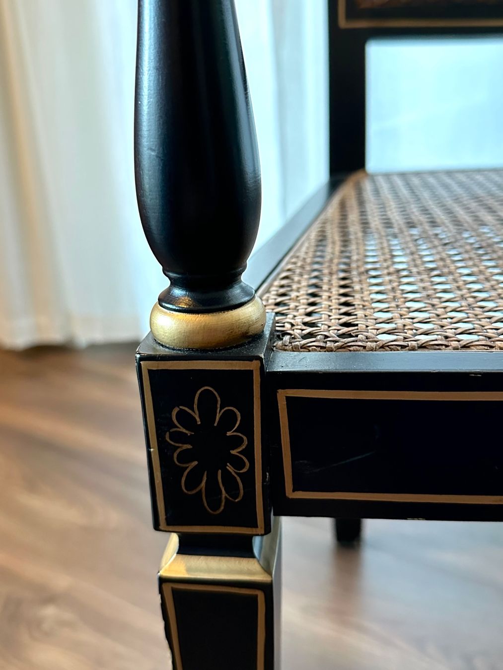 Stühle: Black Lacquer and Gold Regency Style – Gebraucht aus Aarburg von Schatzaffe 5