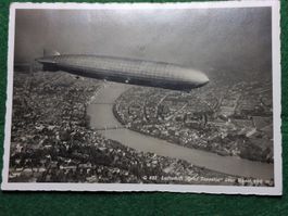 Carte postale(Ansichtkarten) Graf Zeppelin sur Bâle 1930 