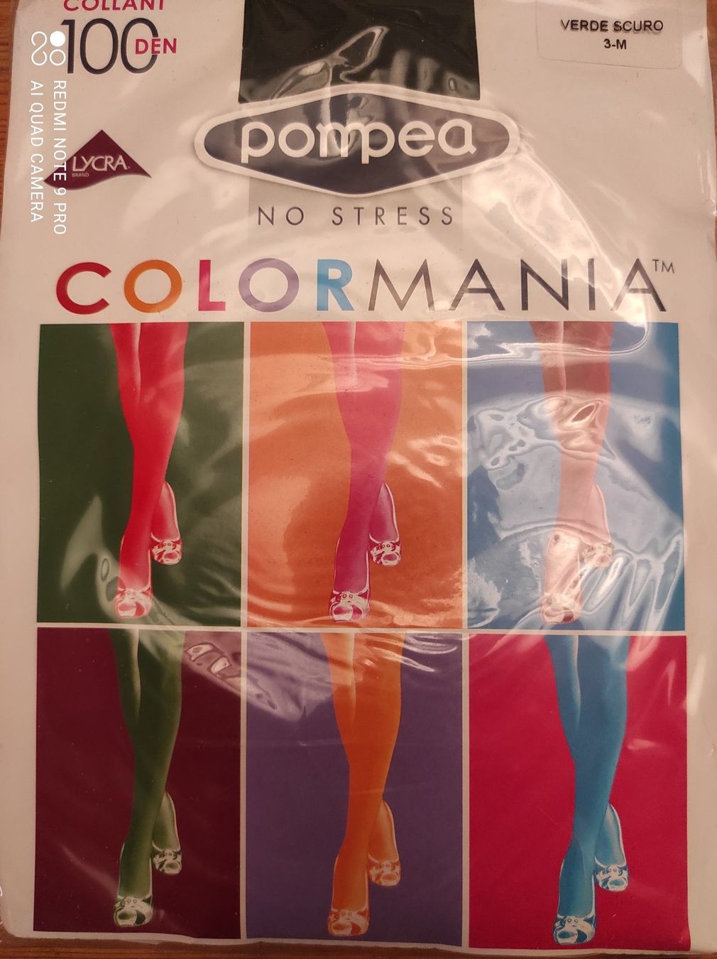 Calze & Collant: Collants couleur vert foncé 100 Den - Taille M – Nuovo e nell'imballaggio originale da Porrentruy venduto da Olifante 3