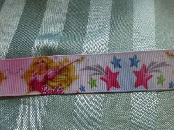Bambole: Grosgrainband Barbie mit Sternen 4,50 m – Nuovo (secondo la descrizione) da Hinwil venduto da Glasperlen 1