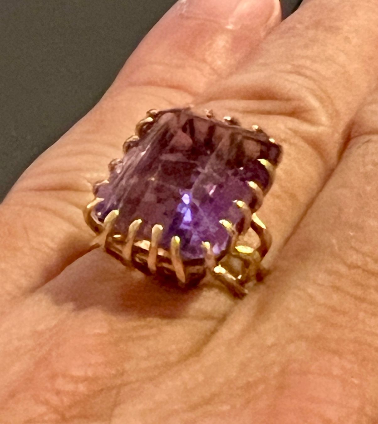 Anelli: Gold-Ring 18 K mit Amethyst – Usato da Chur venduto da Penting1935 8