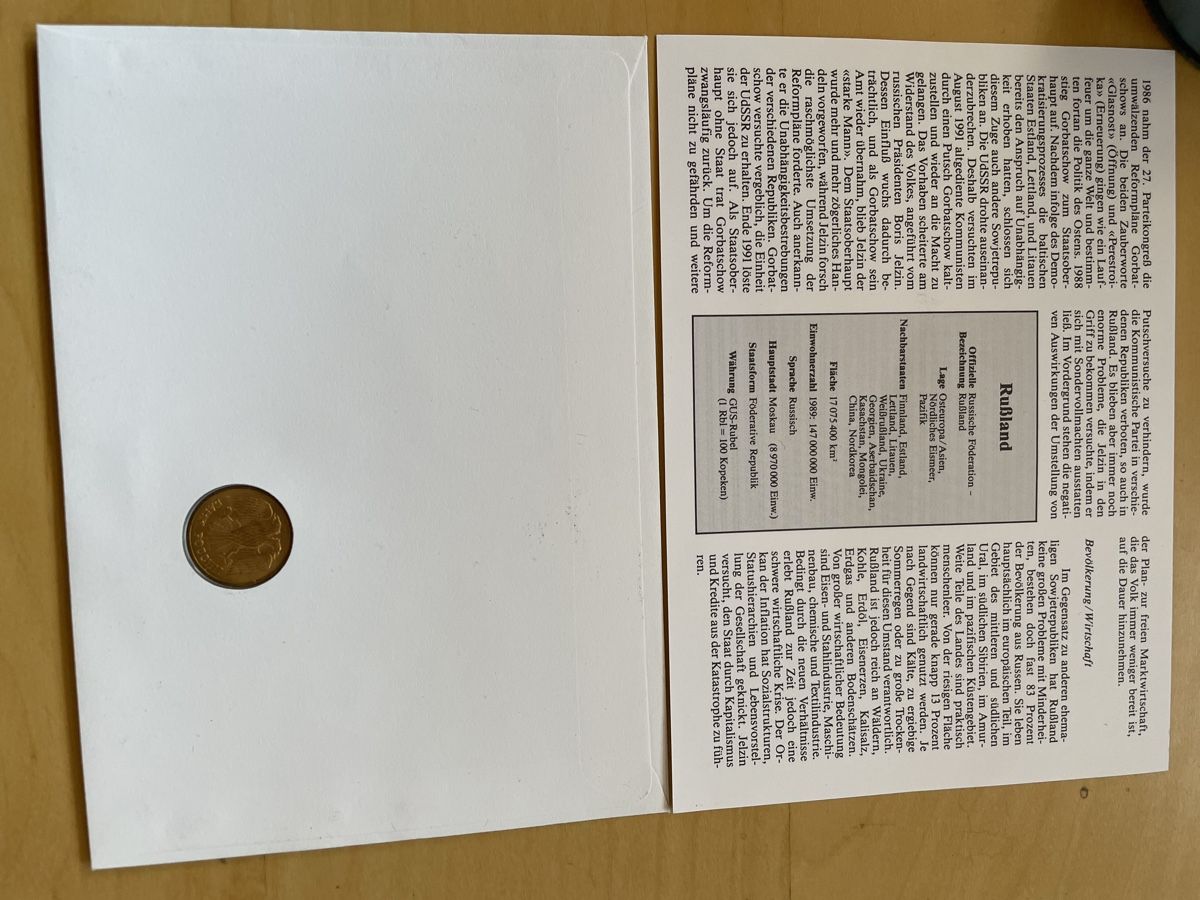 Tutti le monete: Münzbrief 5 Rubel – Nuovo e nell'imballaggio originale da Igis venduto da rog_6t78 2