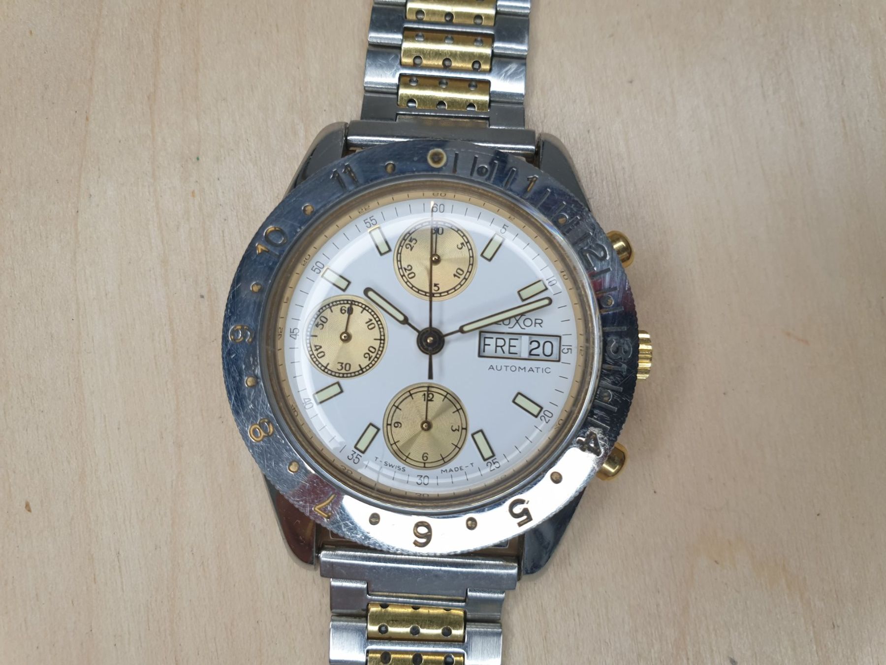 Uhren: Luxor chronographe automatique – Defekt aus Posieux von Csardas.
