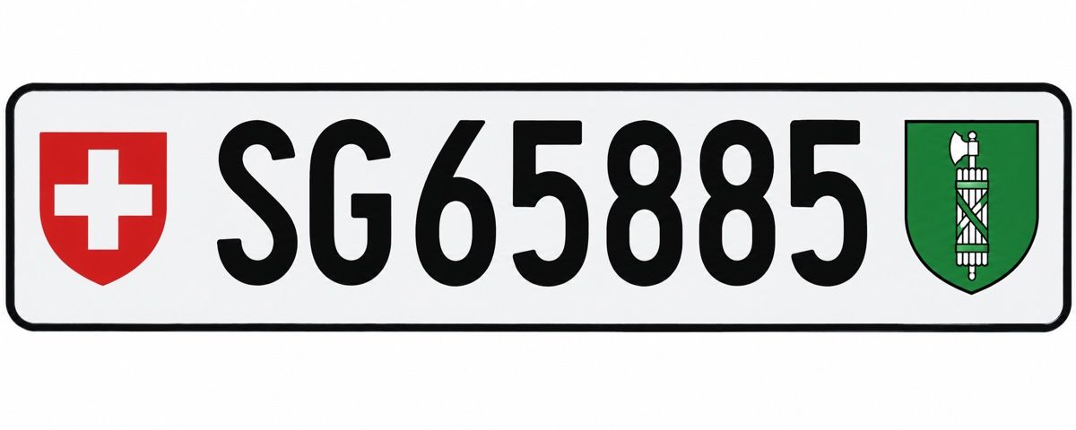 Ecriteaux: Autonummer SG65885 – Neuf (Voir description) à Jonschwil par zis_dx9w