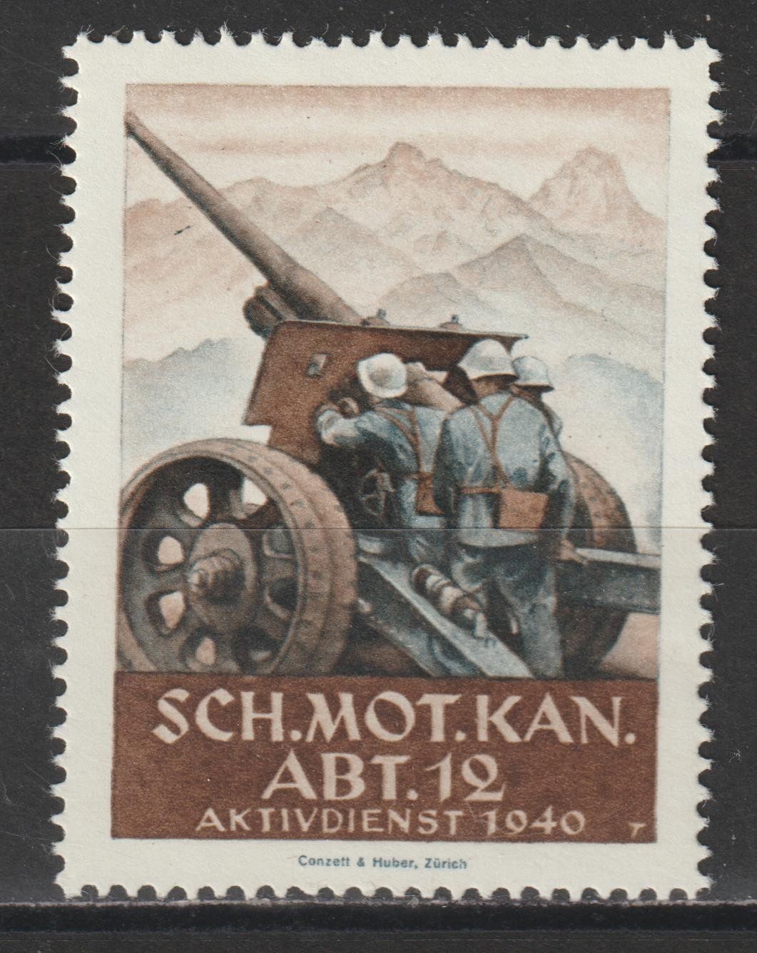 Alle Briefmarken: Artillerie Nr. 78/1 ** – Gebraucht aus Siebnen von Fstaehli