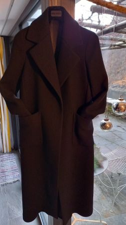 Eleganter Damenmantel, Schwarz, Grösse 38/M