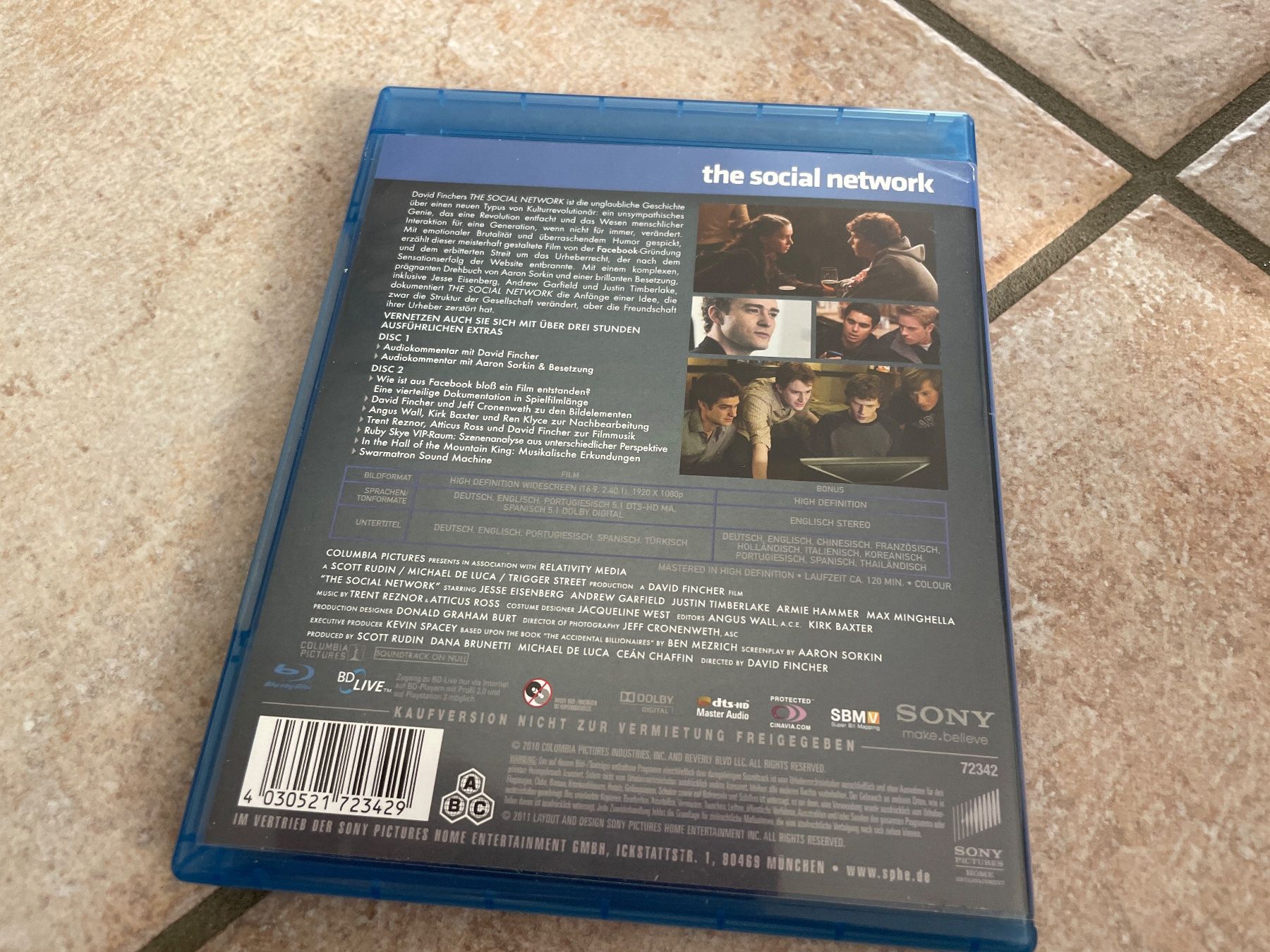 Tutti i DVDs: The social network, Blu-ray – Usato da Zwingen venduto da veilchen_123 2