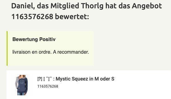 Pullover & Sweatshirts: █▬█ █ ▀█▀ : Mystic Squeez in M oder S – Neu und originalverpackt aus Lohn-Ammannsegg von Solosolution_GmbH 2