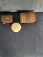 Antike Schmuckschatullen, 3er Set, Holz, Vintage Look