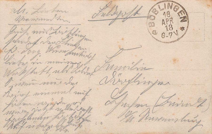 Cartoline postali: WK I: Soldatengruppe, Feldpost 1918 – Usato da Frauenfeld venduto da POML 1