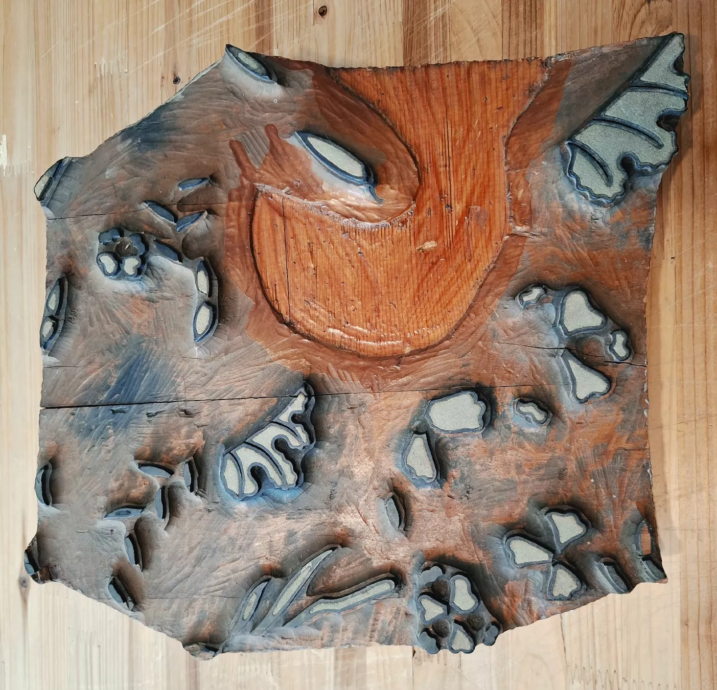 Timbri: Antikes Stoffdruck-Model – Usato da Triesen venduto da BLACKSHEEP75