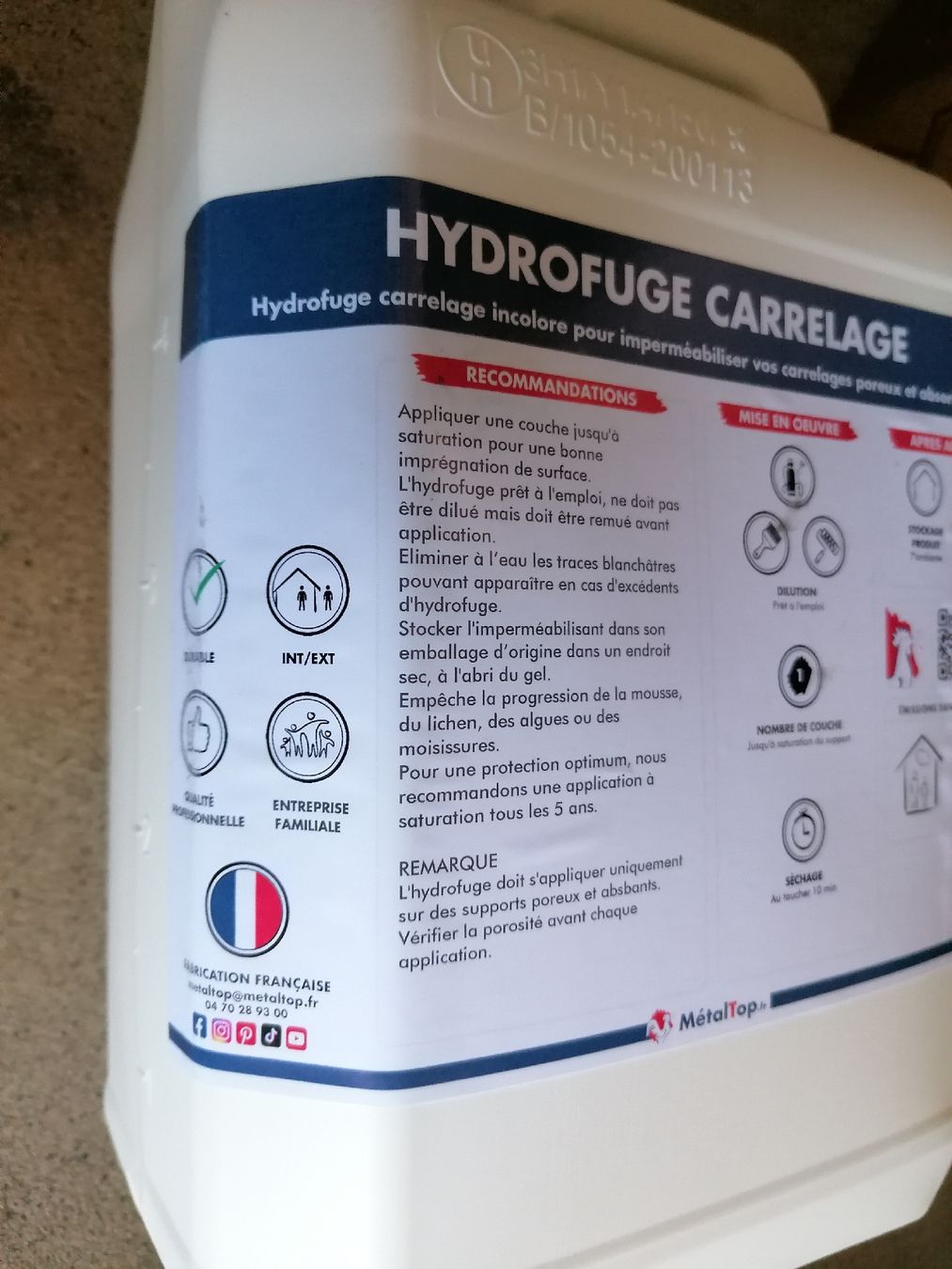 Rivestimenti per pavimenti: Hydrofuge carrelage 5L – Nuovo e nell'imballaggio originale da Le Mont-Pèlerin venduto da dundun1 1