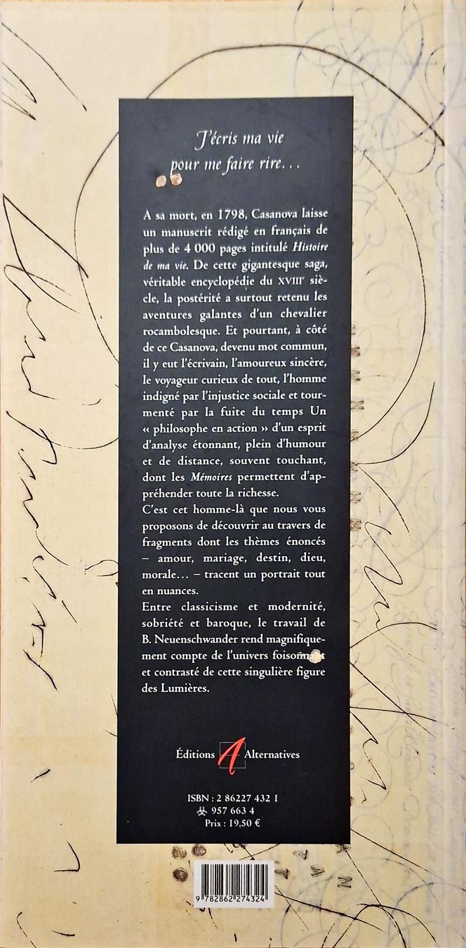 Libri: Casanova, Fragments de Mémoires, Brody – Nuovo (secondo la descrizione) da Niederglatt ZH venduto da Siegfried67 1