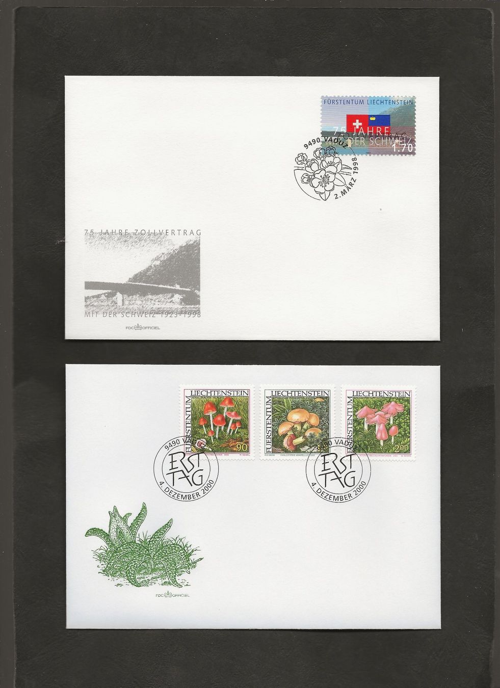 Tutti i francobolli: 14 FDC Liechtenstein 1996 bis 2001 – Usato da Au ZH venduto da xelagreb01 6