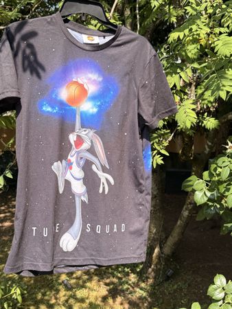 T-shirt Space Jam Bugs Bunny noir taille M neuf