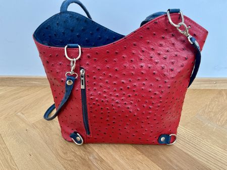 Handtasche aus Straussenleder