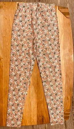 Leggins BLUMEN vertbaudet, 140cm, Baumwolle & Elastan, BRIEF