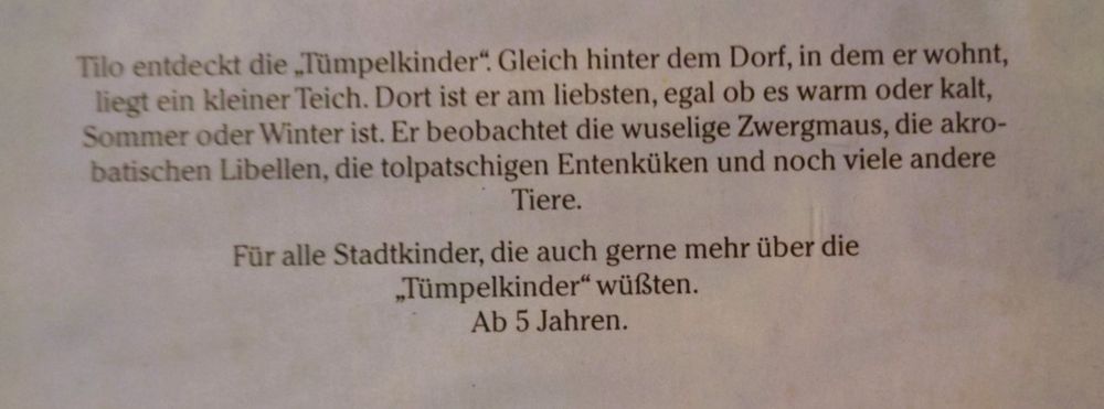 Tiere im und am Teich / Tümpelkinder / SachBilderbuch Kaufen auf Ricardo