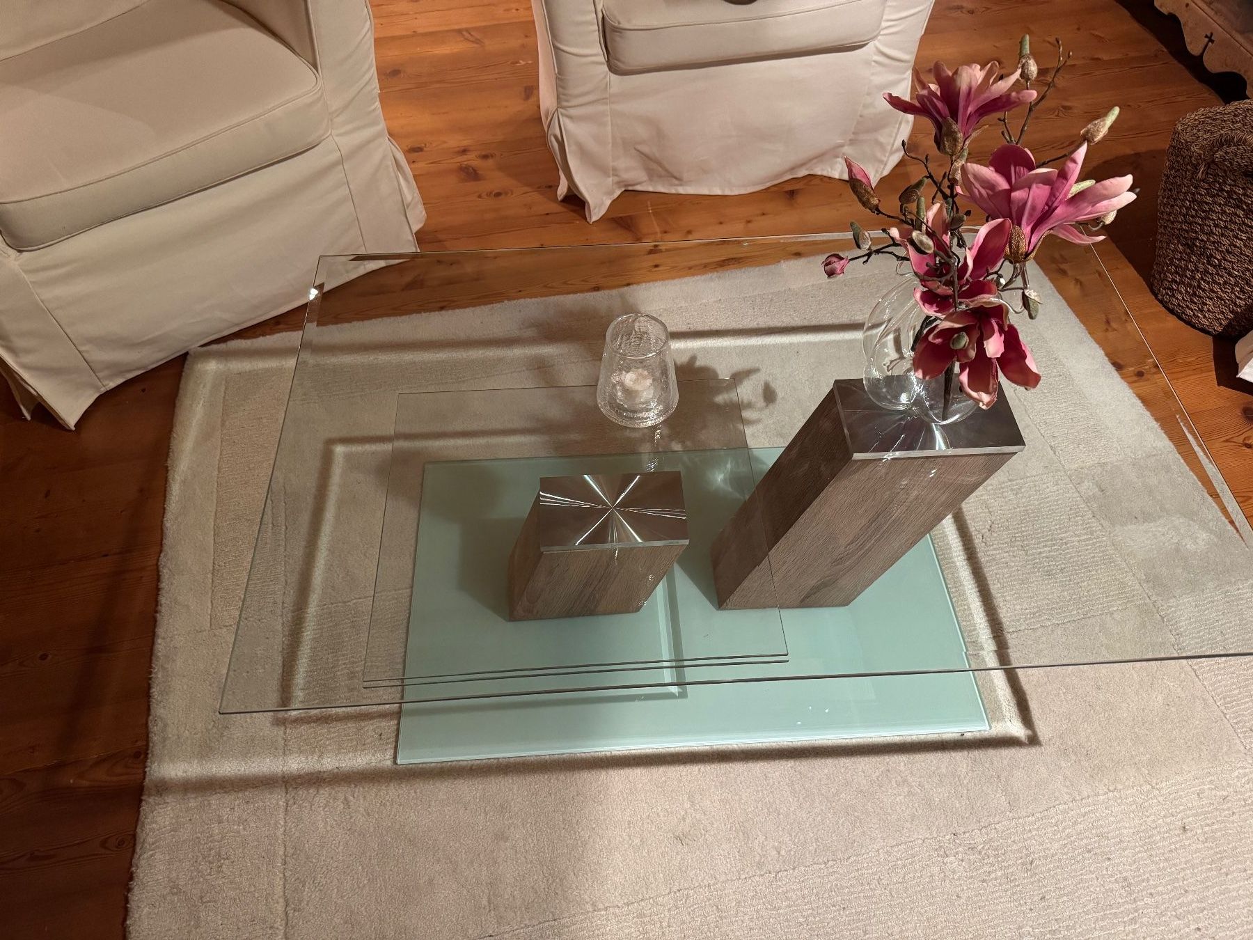 Bicchieri: Couchtisch elegant auf 2 Glasebenen – Usato da Zumikon venduto da Camcam5678 1