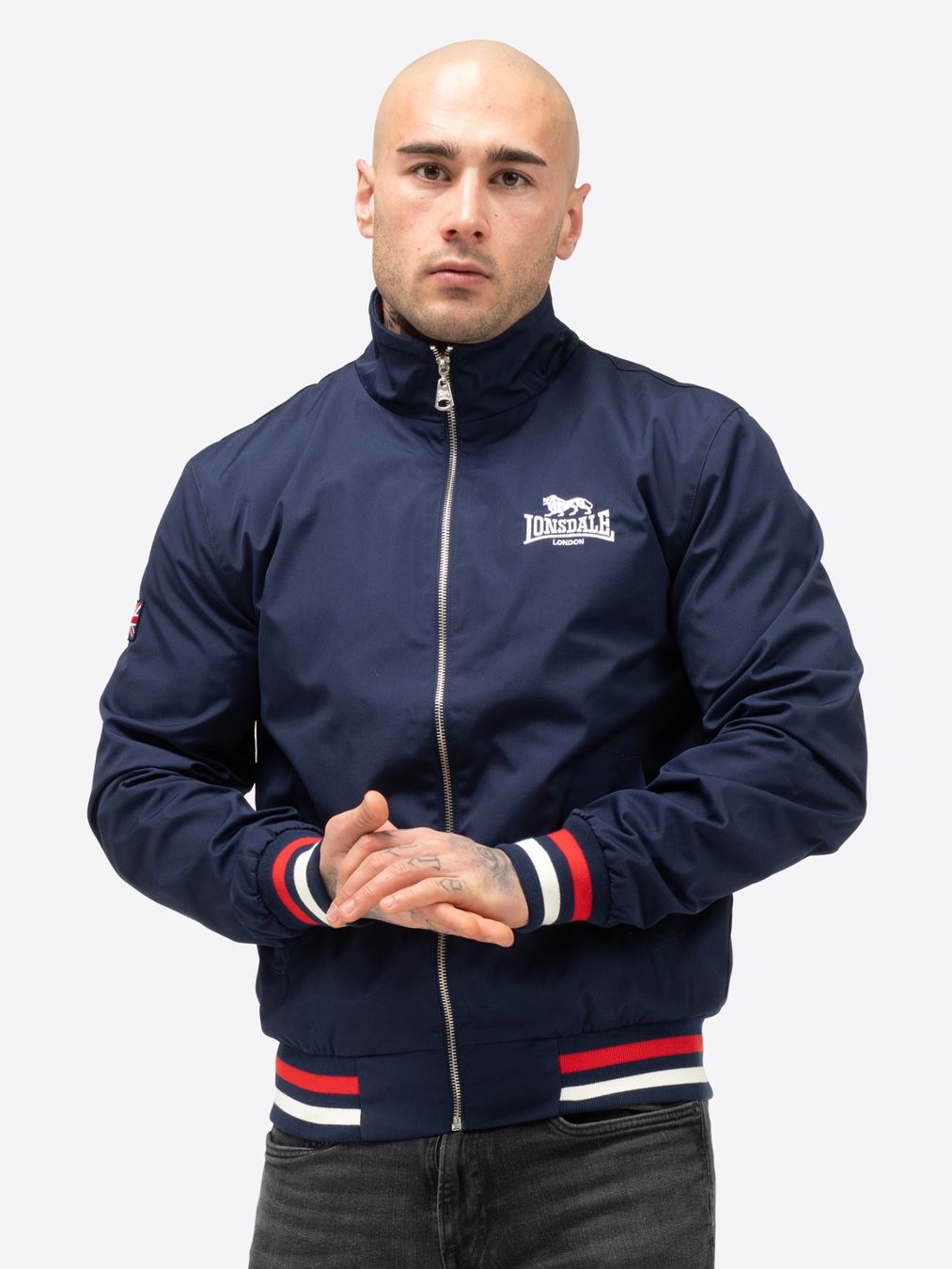 Lonsdale Giacche: Lonsdale Newdigate Jacke Navy L – Nuovo e nell'imballaggio originale da Düdingen venduto da BluePalm