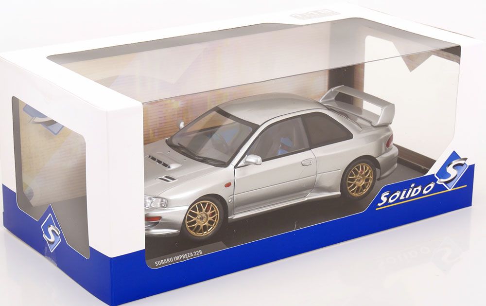 Subaru Modellini d'auto: SUBARU IMPREZA 22B 1998 SILBER 1:18 SOLIDO – Nuovo e nell'imballaggio originale da Suhr venduto da Moebelsiralfred 3