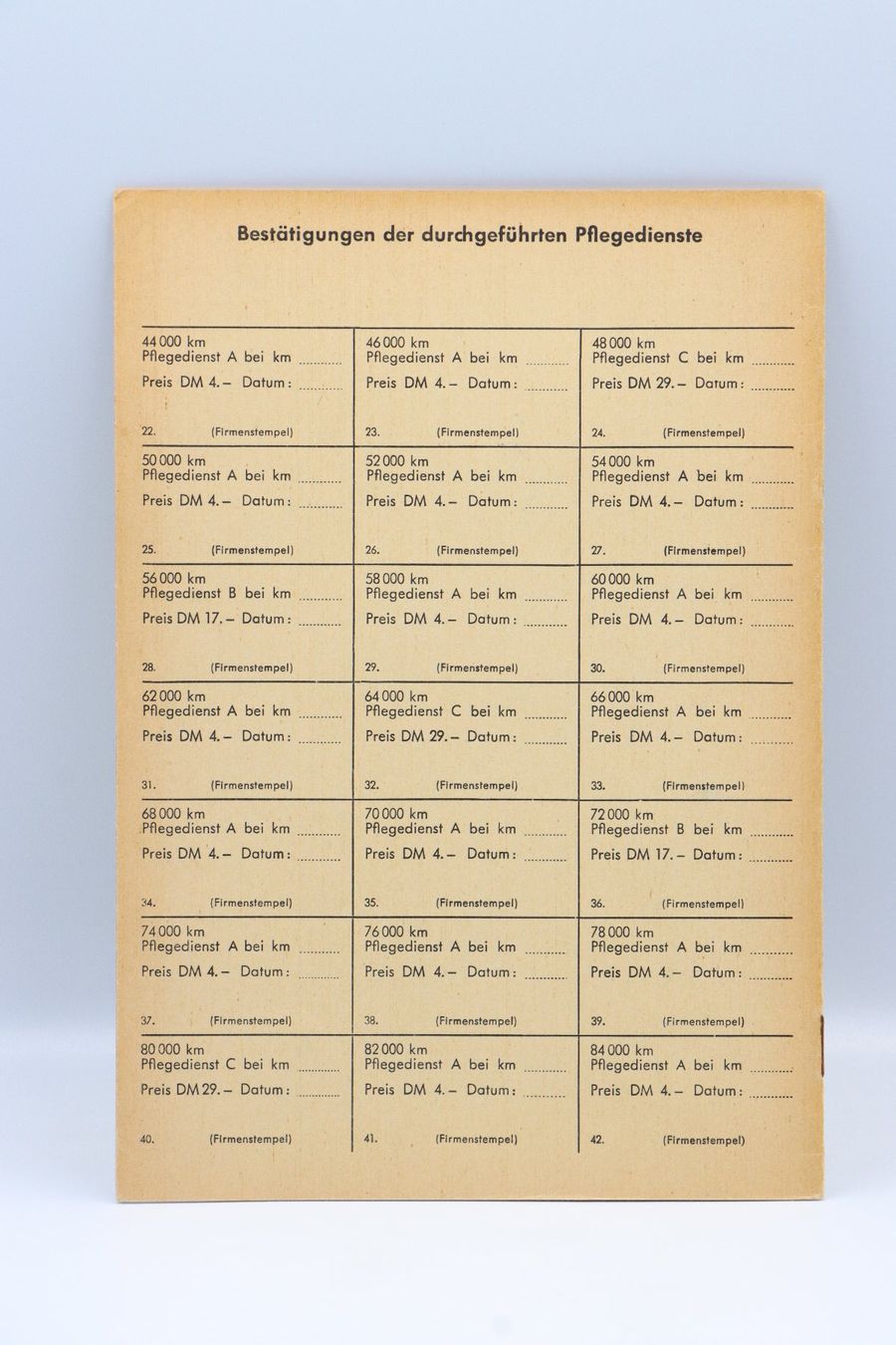BMW Documenti: BMW 600 Original Pflegedienst Heft 1958 – Usato da Bühl b.Aarberg venduto da Collectorpassions 1