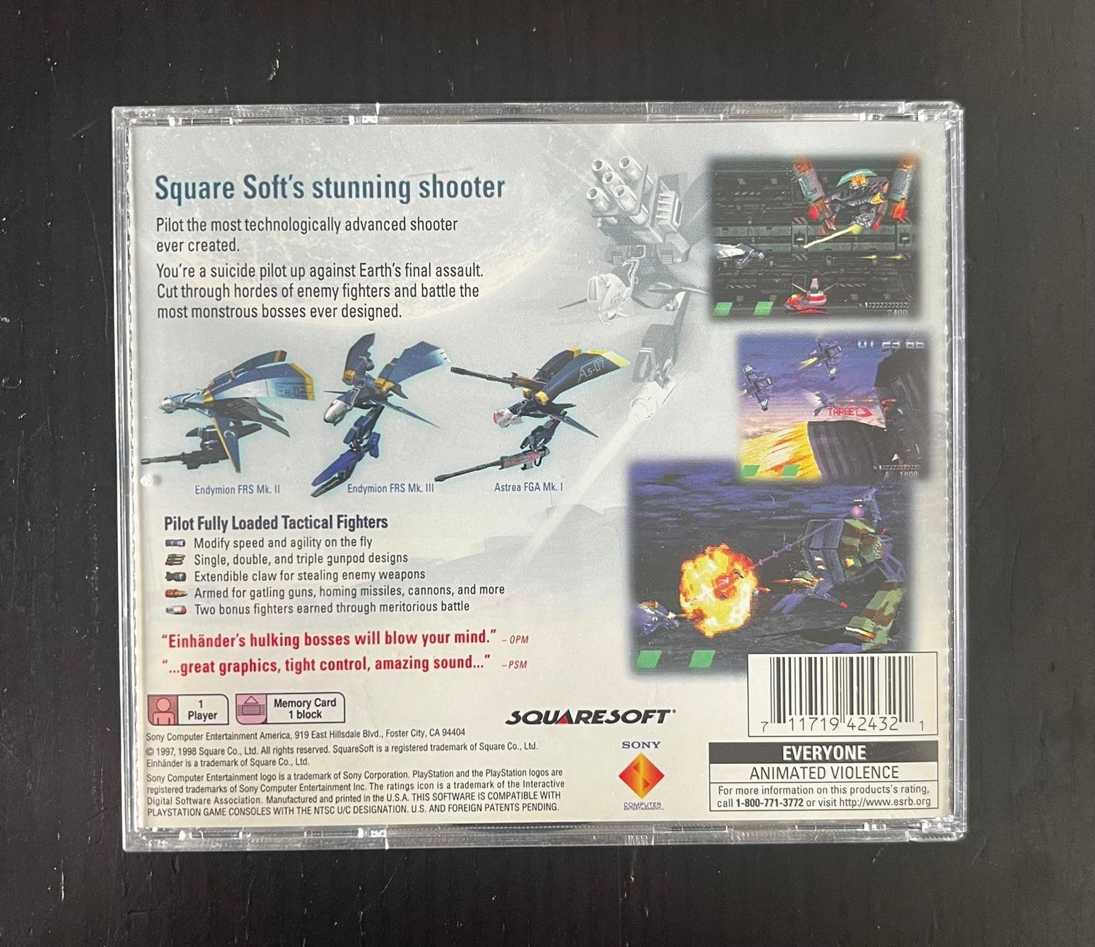 Sony Giochi: Einhänder CiB Sony PlayStation 1 NTSC – Usato da Basel venduto da IndianaJones 1