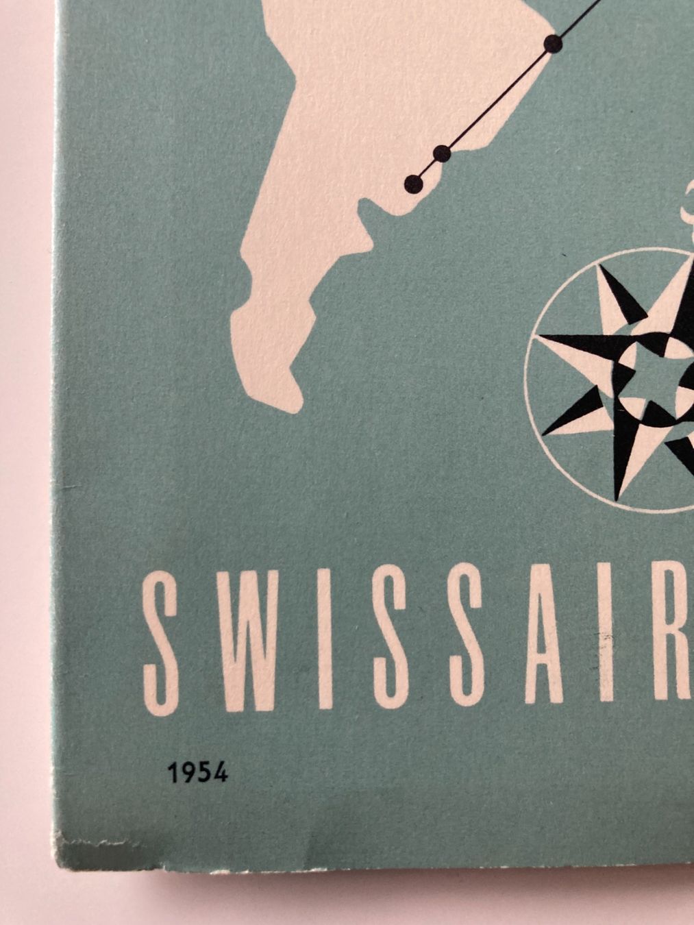 Landkarten & Atlanten: Swissair Route Plan 1954 – Gebraucht aus Wil SG von Pin05 5