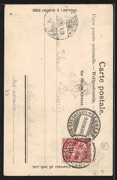 Cartoline postali: Löeche-les Bains, Panorama et la Gemmi, – Usato da Berlin venduto da bartko-reher 1