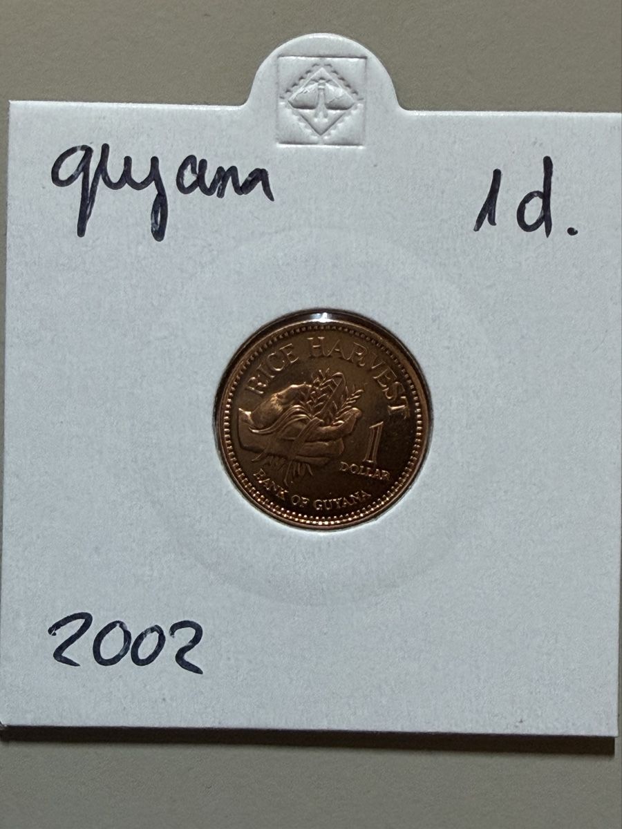 Alle Münzen: Guyana - 1 dollar - 2002 – Gebraucht aus Payerne von Mike1682