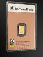 Goldbarren 1g Kantonal Bank