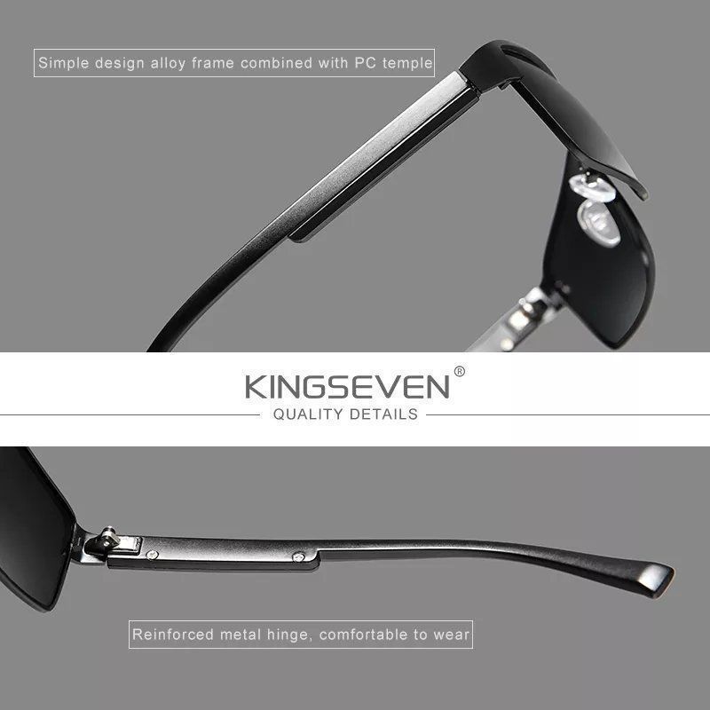 Occhiali & Lenti: Kingseven Polarisierte Sonnenbrille – Nuovo e nell'imballaggio originale da Suhr venduto da ChronixChronometer 5