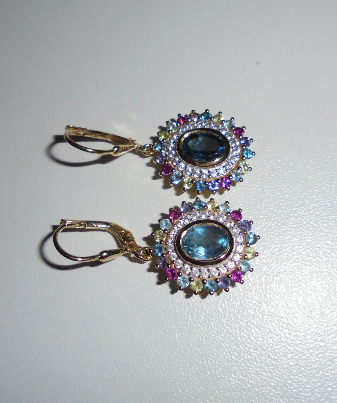 Ohrringe & -stecker: Echtschmuck: Londonblauer Topas-Silberohrringe 925er – Neu (gemäss Beschreibung) aus Zuchwil von maumauchi 8