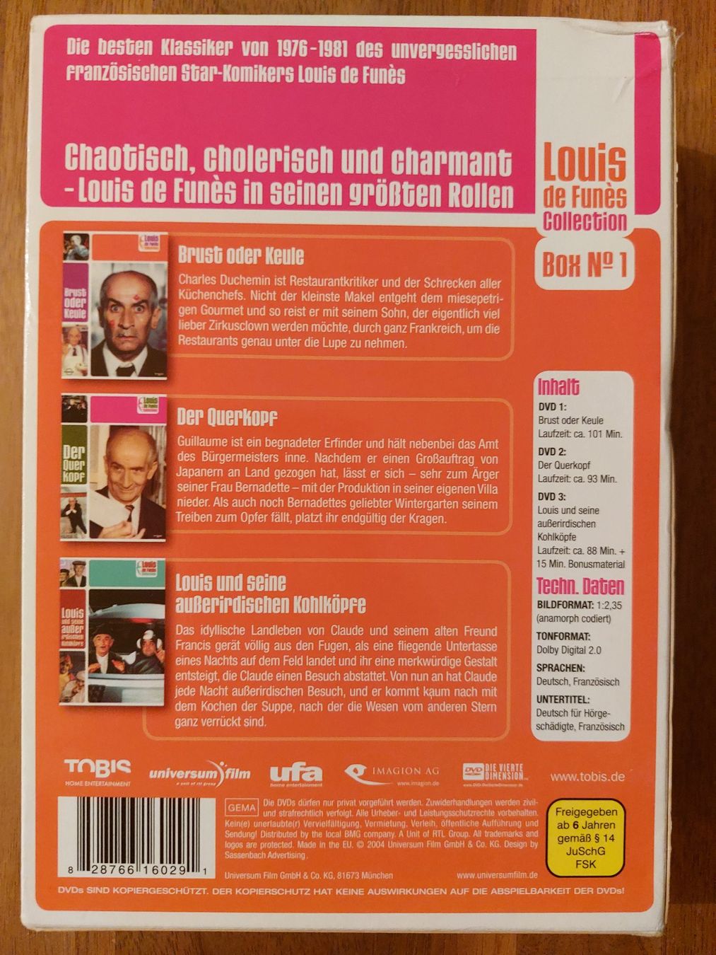Alle DVDs: DVD - Louis de Funes Collection Box 1 – Gebraucht aus Rheinfelden von FilmAuktion 2